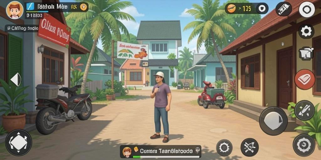 Leaderboard yang menunjukkan peringkat pemain.