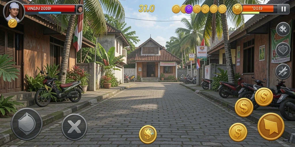 Screenshot fitur leaderboard untuk melihat peringkat pemain.