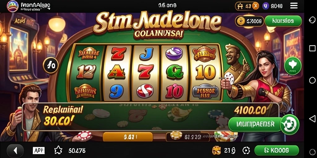 Screenshot menggambarkan salah satu permainan yang tersedia.